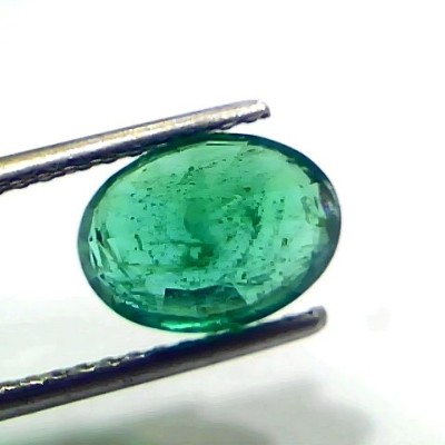 3.01 Ct IGI Certified Untreated Natural Zambian Emerald Gemstone
