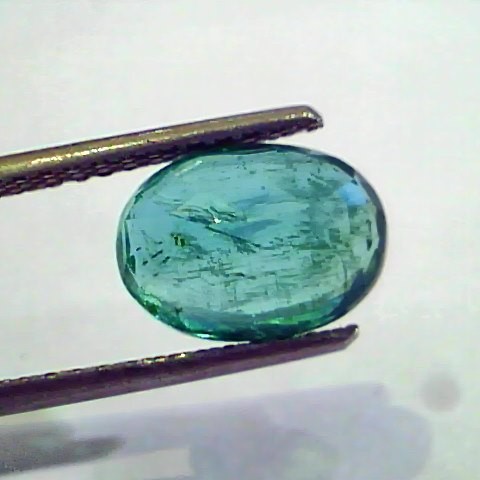 3.02 Ct Untreated Natural Zambian Emerald Gemstone Panna