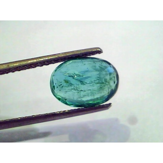3.02 Ct Untreated Natural Zambian Emerald Gemstone Panna