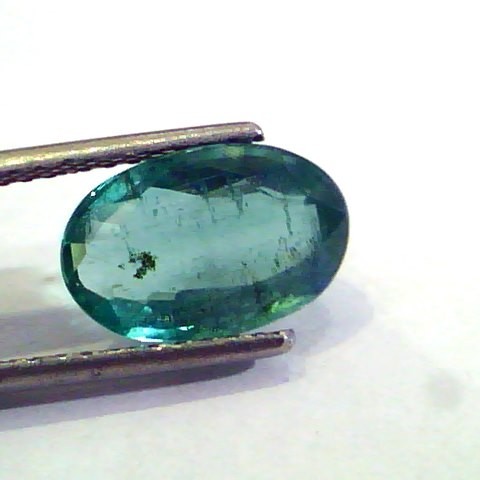 3.01 Ct Untreated Natural Zambian Emerald Gemstone Panna stone
