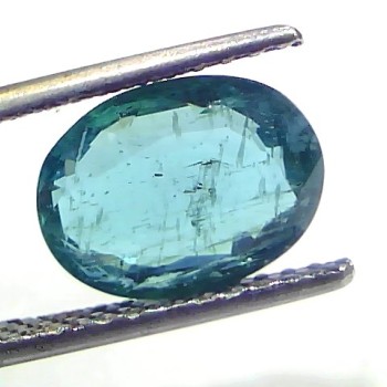 3.04 Ct GII Certified Untreated Natural Zambian Emerald Gemstones