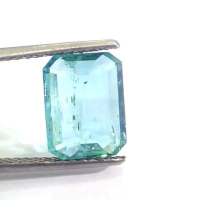 3.04 Ct Untreated Natural Zambian Emerald Gemstone Panna AAA++