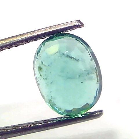 3.06 Ct GII Certified Untreated Natural Zambian Emerald Gemstone AAAAA