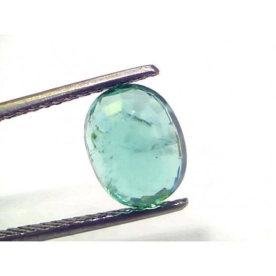 3.06 Ct GII Certified Untreated Natural Zambian Emerald Gemstone AAAAA