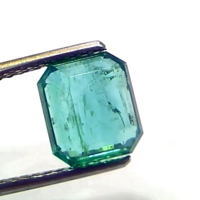 3.07 Ct IGI Certified Untreated Natural Zambian Emerald Gemstone AAA