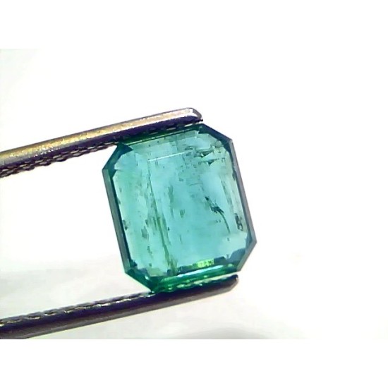 3.07 Ct IGI Certified Untreated Natural Zambian Emerald Gemstone AAA