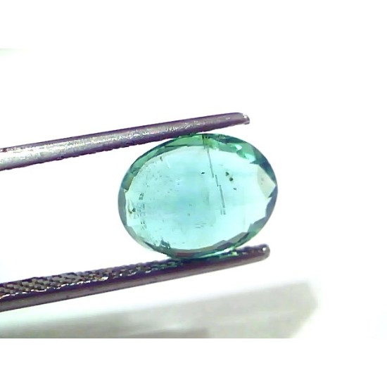 3.09 Ct IGI Certified Untreated Natural Zambian Emerald Gems AAA