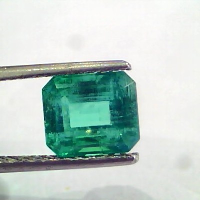 3.13 Ct Untreated Natural Zambian Emerald Gemstone Panna AAAAA