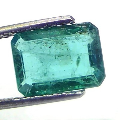 3.13 Ct GII Certified Untreated Natural Zambian Emerald Gemstones