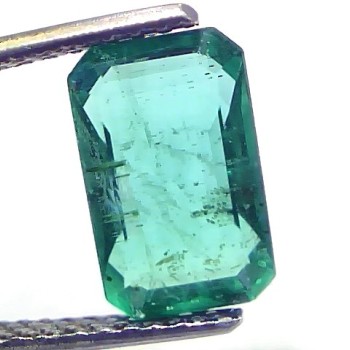 3.13 Ct GII Certified Untreated Natural Zambian Emerald Gemstones