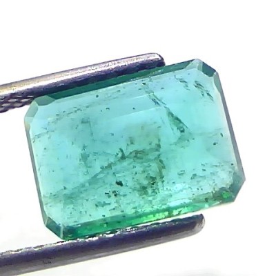3.13 Ct GII Certified Untreated Natural Zambian Emerald Gemstones