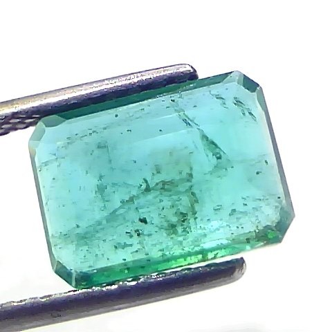 3.13 Ct GII Certified Untreated Natural Zambian Emerald Gemstones