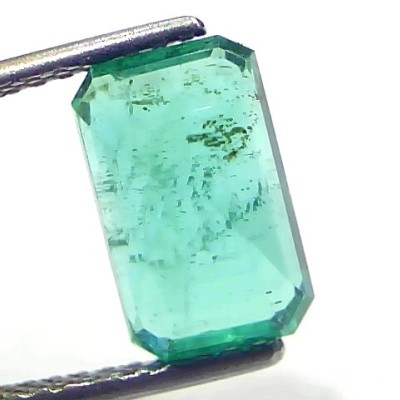 3.13 Ct GII Certified Untreated Natural Zambian Emerald Gemstones