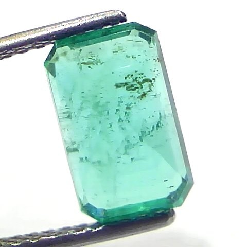 3.13 Ct GII Certified Untreated Natural Zambian Emerald Gemstones
