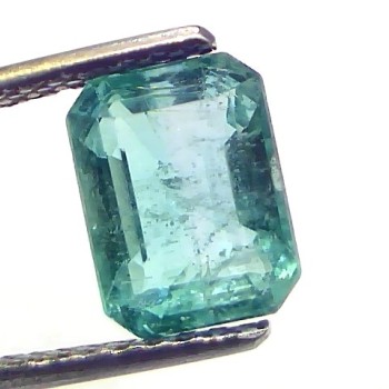 3.14 Ct GII Certified Untreated Natural Zambian Emerald Gemstones
