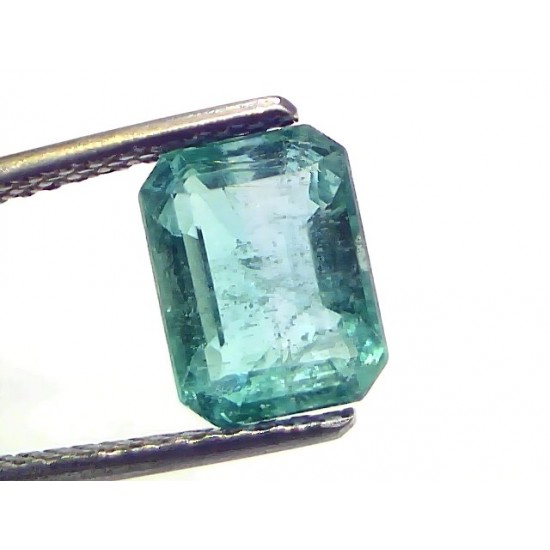 3.14 Ct GII Certified Untreated Natural Zambian Emerald Gemstones