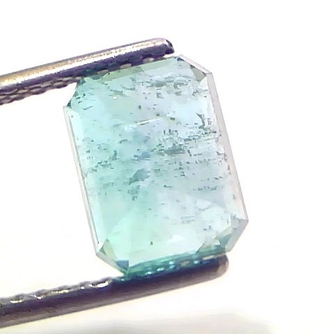 3.14 Ct GII Certified Untreated Natural Zambian Emerald Gemstones