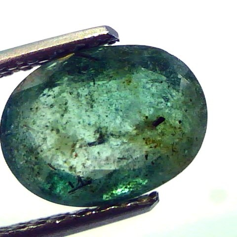 3.11 Ct Untreated Natural Zambian Green Emerald Panna Gemstone