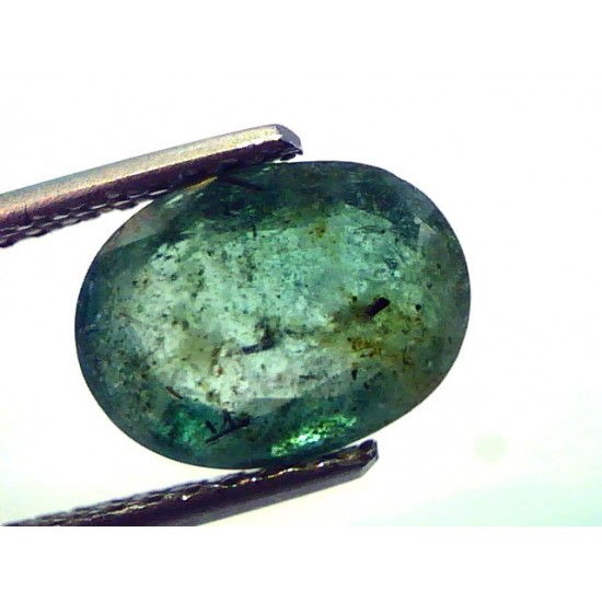 3.11 Ct Untreated Natural Zambian Green Emerald Panna Gemstone