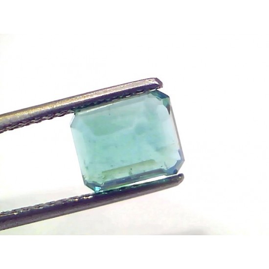 3.15 Ct GII Certified Untreated Natural Zambian Emerald Gemstone AAAAA