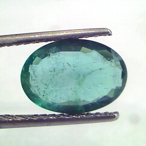 3.16 Ct IGI Certified Untreated Natural Zambian Emerald Gemstone AAA