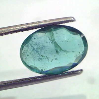 3.16 Ct IGI Certified Untreated Natural Zambian Emerald Gemstone AAA