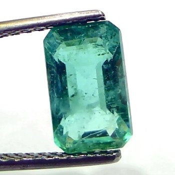 3.17 Ct GII Certified Untreated Natural Zambian Emerald Gemstone AAA