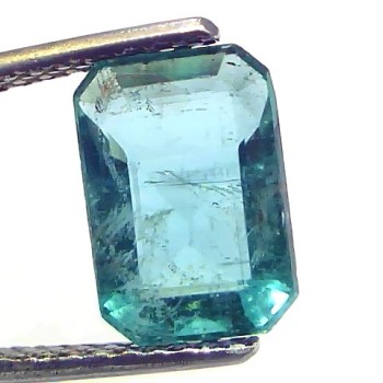 3.17 Ct GII Certified Untreated Natural Zambian Emerald Gemstones