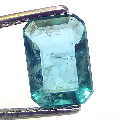 3.17 Ct GII Certified Untreated Natural Zambian Emerald Gemstones