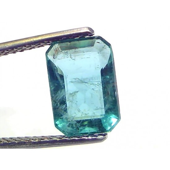 3.17 Ct GII Certified Untreated Natural Zambian Emerald Gemstones
