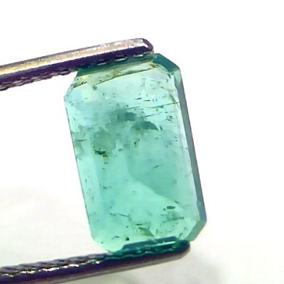 3.17 Ct GII Certified Untreated Natural Zambian Emerald Gemstone AAA