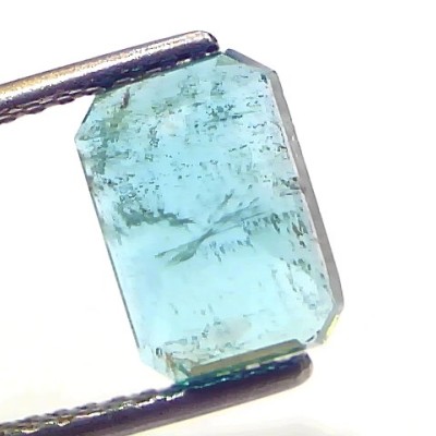 3.17 Ct GII Certified Untreated Natural Zambian Emerald Gemstones