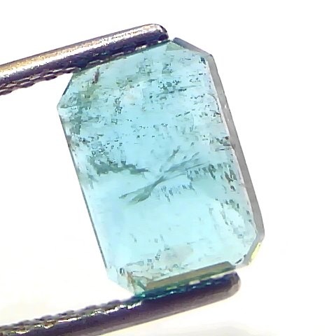 3.17 Ct GII Certified Untreated Natural Zambian Emerald Gemstones