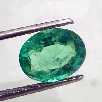 3.20 Ct GII Certified Untreated Natural Zambian Emerald Gems AA