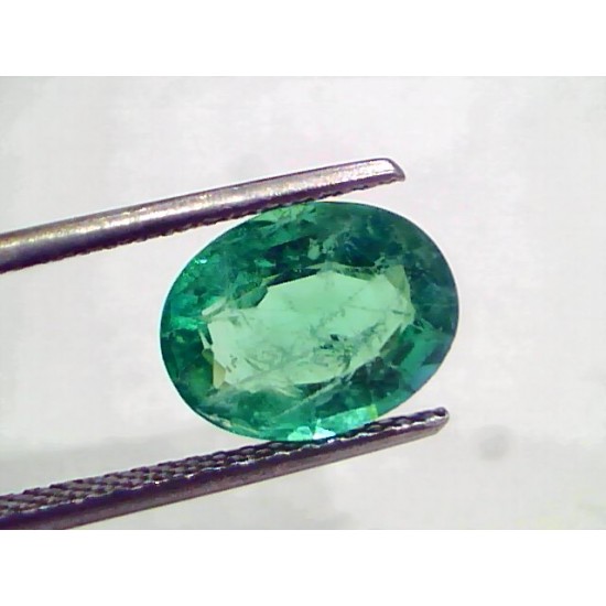 3.20 Ct GII Certified Untreated Natural Zambian Emerald Gems AA