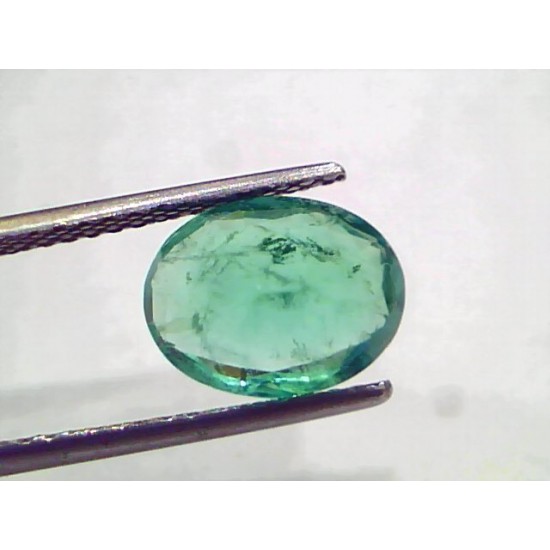 3.20 Ct GII Certified Untreated Natural Zambian Emerald Gems AA