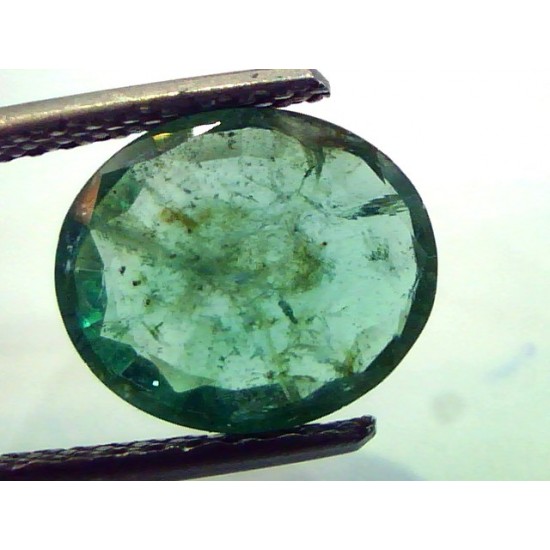 3.19 Ct Unheated Untreated Natural Zambian Emerald Panna Gemtone