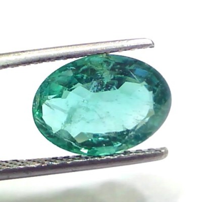 3.23 Ct GII Certified Untreated Natural Zambian Emerald Gems AAAAA
