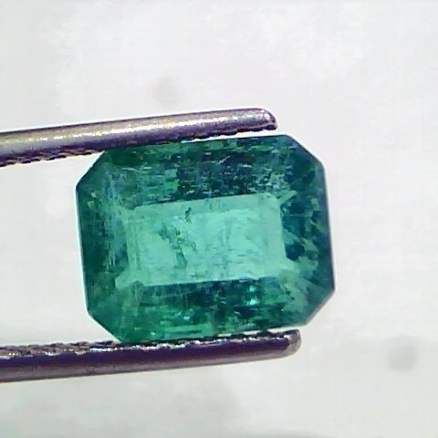 3.24 Ct GII Certified Untreated Natural Zambian Emerald Gemstone