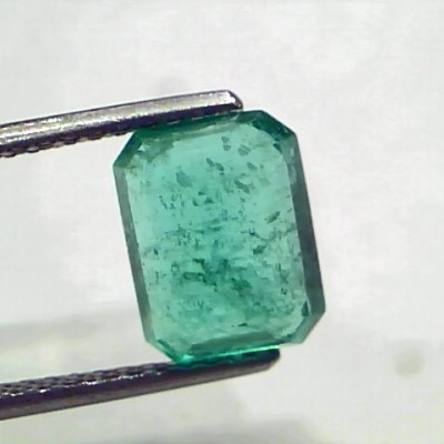 3.24 Ct GII Certified Untreated Natural Zambian Emerald Gemstone