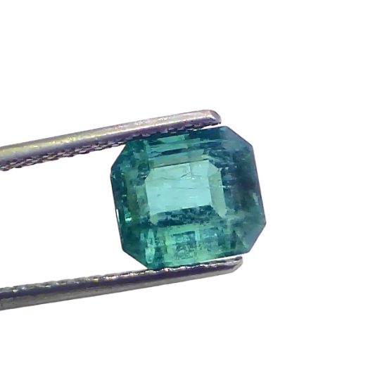 3.26 Ct GII Certified Untreated Natural Zambian Emerald Panna Gemstone