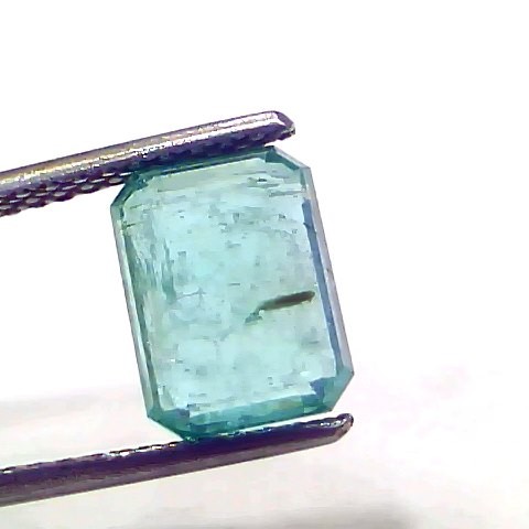 3.28 Ct Certified Untreated Natural Zambian Emerald Panna Gemstone