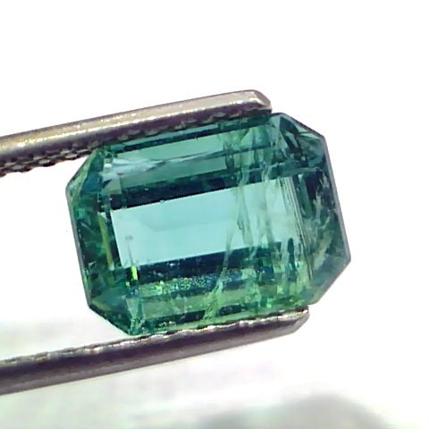 3.28 Ct GII Certified Untreated Natural Zambian Emerald Gemstone AAA
