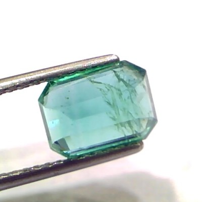 3.28 Ct GII Certified Untreated Natural Zambian Emerald Gemstone AAA