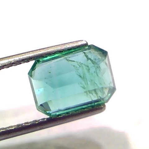 3.28 Ct GII Certified Untreated Natural Zambian Emerald Gemstone AAA
