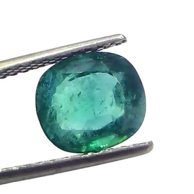 3.29 Ct GII Certified Untreated Natural Zambian Emerald Panna AAA 3.29 Ct GII Certified Untreated Natural Zambian Emerald Panna AAA