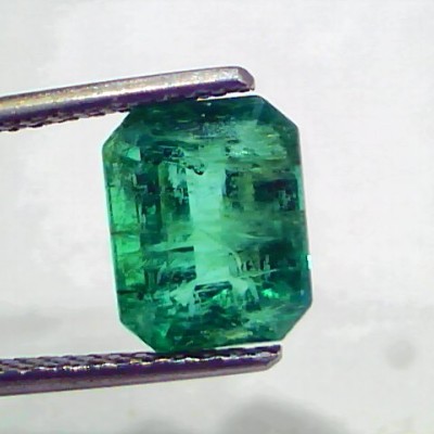 3.29 Ct GII Certified Untreated Natural Zambian Emerald Gemstones