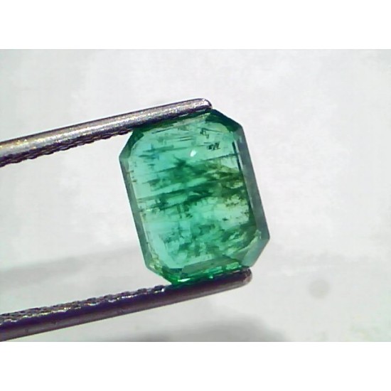 3.29 Ct GII Certified Untreated Natural Zambian Emerald Gemstones