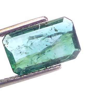 3.28 Ct Certified Untreated Natural Zambian Emerald Gemstone Panna