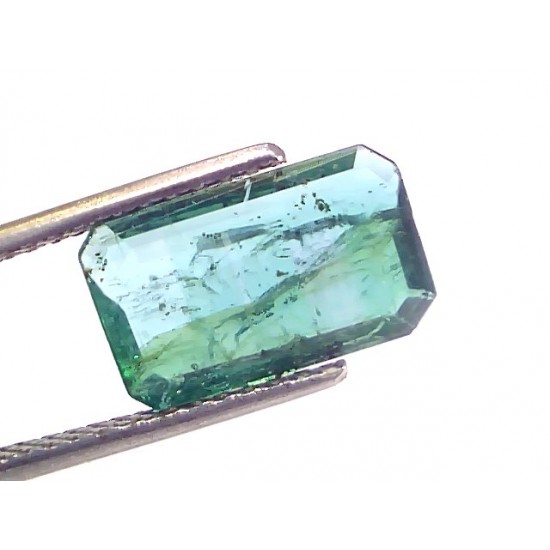 3.28 Ct Certified Untreated Natural Zambian Emerald Gemstone Panna